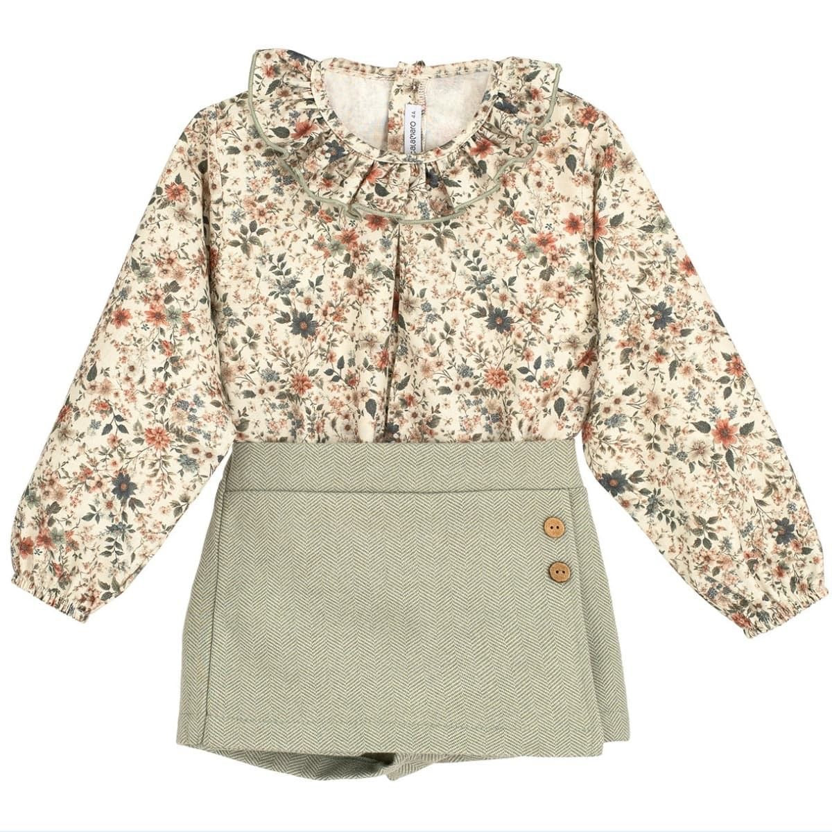 Floral skort set