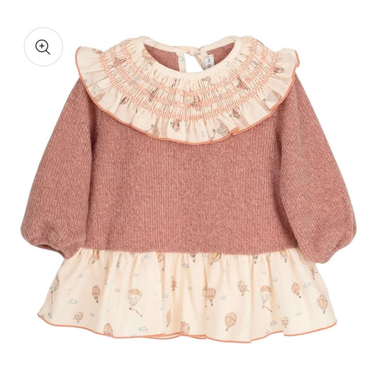Smock collar girls dress