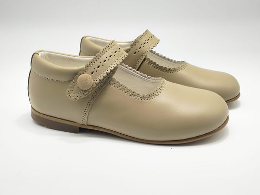Tan hard sole shoes