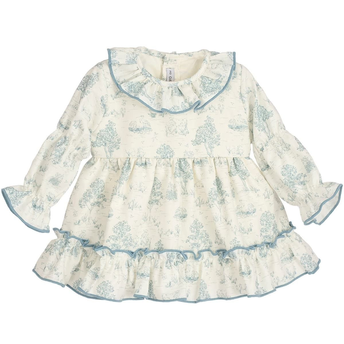 Tuille blue dress