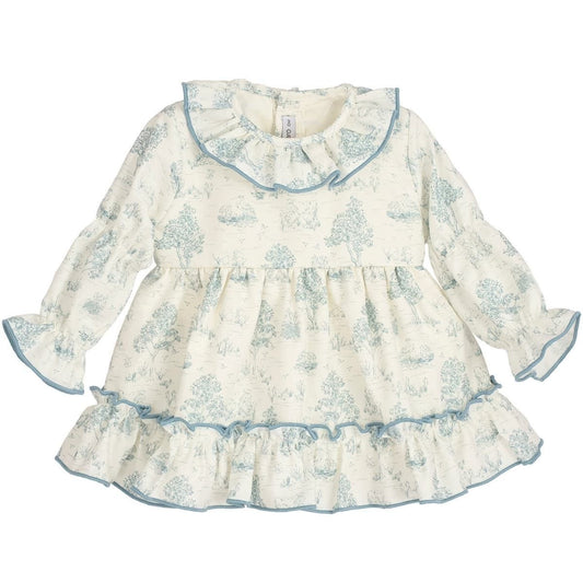 Tuille blue dress