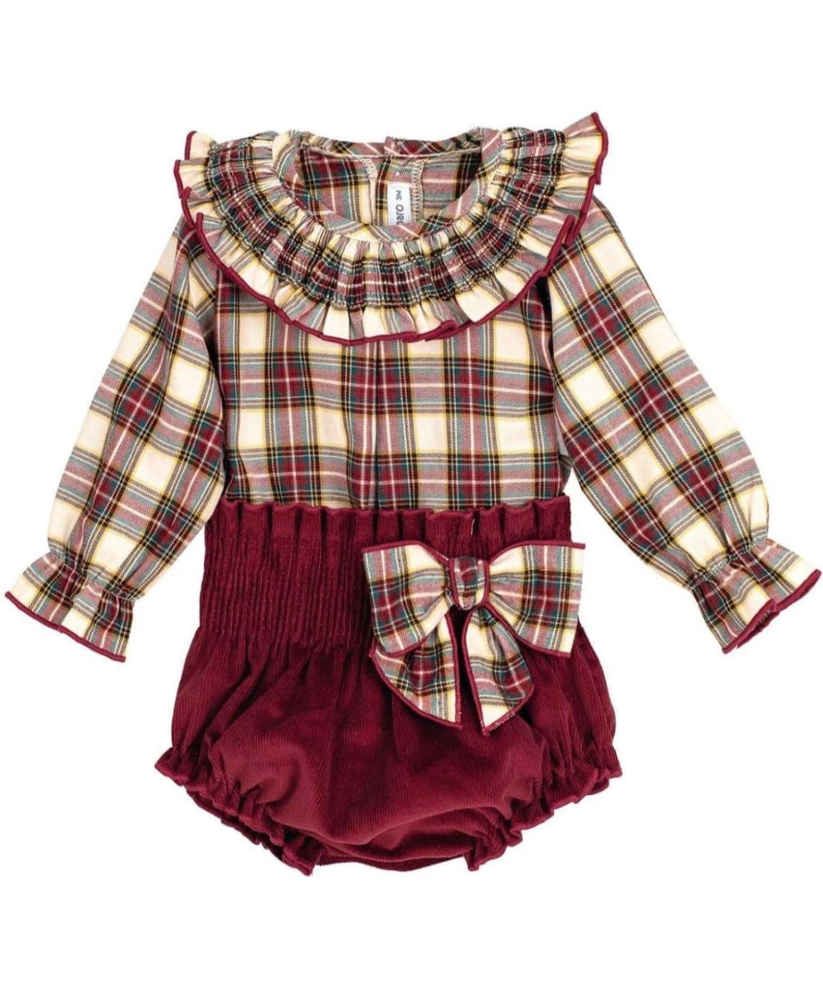 Frill collar bloomers set